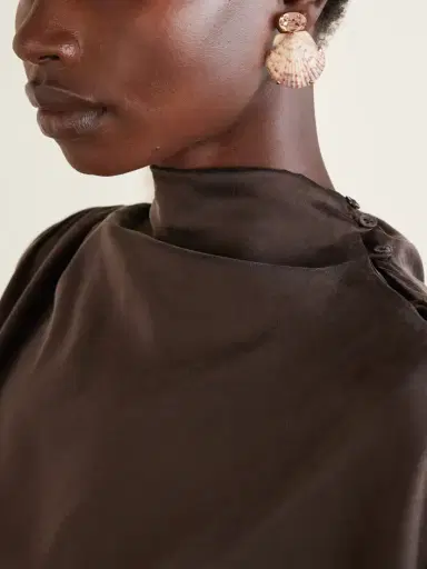Jennifer Behr Kauai Seashell-embellished Gold-tone Earrings | Thumbnail 2 Jennifer Behr Kauai Seashell-embellished Gold-tone Earrings | Thumbnail 2