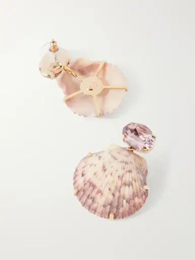 Jennifer Behr Kauai Seashell-embellished Gold-tone Earrings | Thumbnail 3 Jennifer Behr Kauai Seashell-embellished Gold-tone Earrings | Thumbnail 3