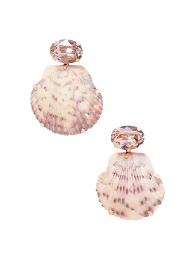 Jennifer Behr Kauai Seashell-embellished Gold-tone Earrings | Thumbnail 1 Jennifer Behr Kauai Seashell-embellished Gold-tone Earrings | Thumbnail 1