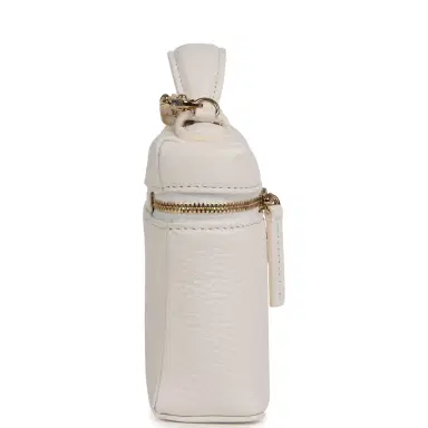 Chanel Chanel "Supple" Top Handle Long Vanity Case with Chain White Grained Calfskin Gold Hardware | Thumbnail 3 Chanel Chanel "Supple" Top Handle Long Vanity Case with Chain White Grained Calfskin Gold Hardware | Thumbnail 3