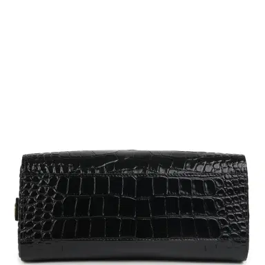 Chanel Chanel Barrel Clutch Bag with Chain Black Croc Embossed Calfskin Gold Hardware | Thumbnail 6 Chanel Chanel Barrel Clutch Bag with Chain Black Croc Embossed Calfskin Gold Hardware | Thumbnail 6