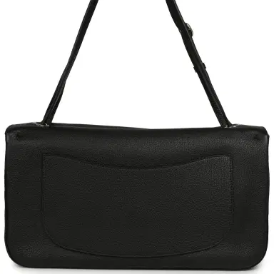 Chanel Chanel Maxi "Souplissimo" Small Flap Bag Black Grained Calfskin Silver Hardware | Thumbnail 4 Chanel Chanel Maxi "Souplissimo" Small Flap Bag Black Grained Calfskin Silver Hardware | Thumbnail 4