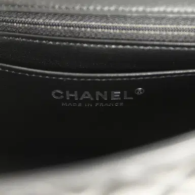 Chanel Chanel Mini Classic Rectangular Flap Bag Black Lambskin Silver Hardware | Thumbnail 9 Chanel Chanel Mini Classic Rectangular Flap Bag Black Lambskin Silver Hardware | Thumbnail 9