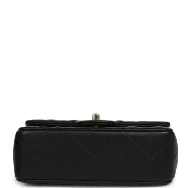 Chanel Chanel Mini Classic Rectangular Flap Bag Black Lambskin Silver Hardware | Thumbnail 6 Chanel Chanel Mini Classic Rectangular Flap Bag Black Lambskin Silver Hardware | Thumbnail 6