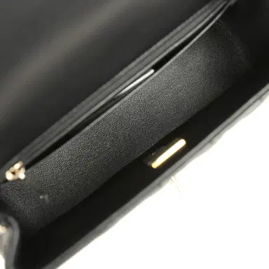 Chanel Chanel Mini Classic Rectangular Flap Bag Black Lambskin Silver Hardware | Thumbnail 8 Chanel Chanel Mini Classic Rectangular Flap Bag Black Lambskin Silver Hardware | Thumbnail 8