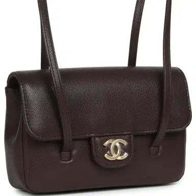 Chanel Chanel Mini Preppy Coco Clutch with Straps Dark Brown Shiny Caviar Brushed Gold Hardware | Thumbnail 2 Chanel Chanel Mini Preppy Coco Clutch with Straps Dark Brown Shiny Caviar Brushed Gold Hardware | Thumbnail 2