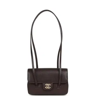 Chanel Chanel Mini Preppy Coco Clutch with Straps Dark Brown Shiny Caviar Brushed Gold Hardware | Thumbnail 7 Chanel Chanel Mini Preppy Coco Clutch with Straps Dark Brown Shiny Caviar Brushed Gold Hardware | Thumbnail 7