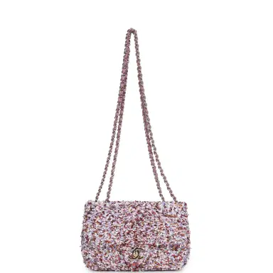 Chanel Chanel Mini Rectangular Flap Bag Light Purple, Pink, White, Multi Sequin Light Gold Hardware | Thumbnail 7 Chanel Chanel Mini Rectangular Flap Bag Light Purple, Pink, White, Multi Sequin Light Gold Hardware | Thumbnail 7