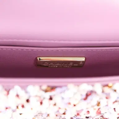 Chanel Chanel Mini Rectangular Flap Bag Light Purple, Pink, White, Multi Sequin Light Gold Hardware | Thumbnail 9 Chanel Chanel Mini Rectangular Flap Bag Light Purple, Pink, White, Multi Sequin Light Gold Hardware | Thumbnail 9
