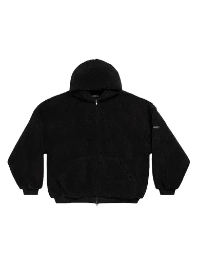 Balenciaga Outerwear Zip-Up Hoodie Oversized - Black - Size XXL | Thumbnail 1 Balenciaga Outerwear Zip-Up Hoodie Oversized - Black - Size XXL | Thumbnail 1