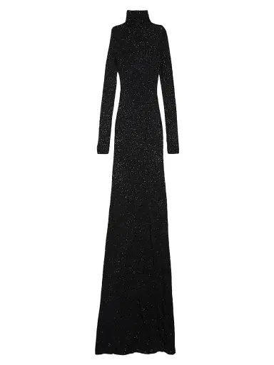 Balenciaga Women's Maxi Dress - Black | Thumbnail 2 Balenciaga Women's Maxi Dress - Black | Thumbnail 2