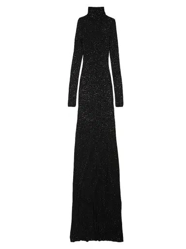 Balenciaga Women's Maxi Dress - Black | Thumbnail 1 Balenciaga Women's Maxi Dress - Black | Thumbnail 1