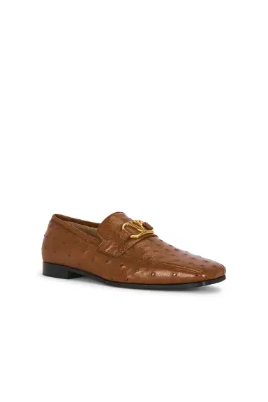 Valentino Garavani Ostrich Loafer | Thumbnail 2 Valentino Garavani Ostrich Loafer | Thumbnail 2
