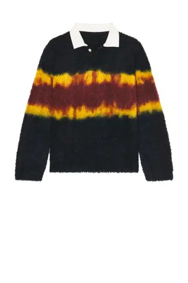 Sacai Chusen-Dyed Knit Polo Shirt | Thumbnail 4 Sacai Chusen-Dyed Knit Polo Shirt | Thumbnail 4