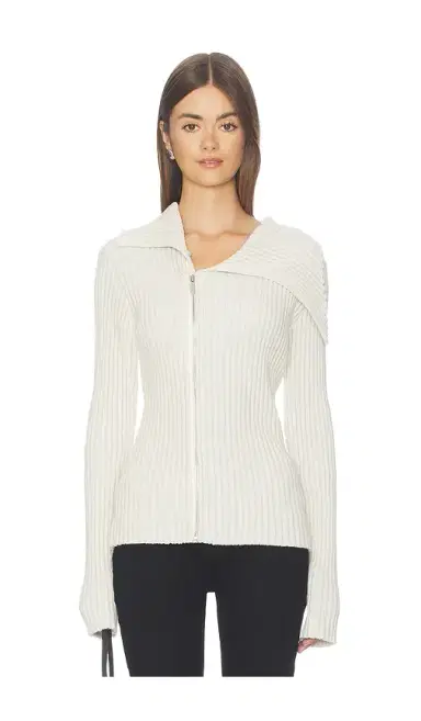 1XBLUE Rib Zip Knit | Thumbnail 1 1XBLUE Rib Zip Knit | Thumbnail 1