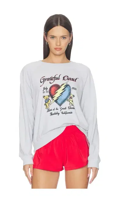Junk Food Grateful Dead Live 1988 Raglan Crew Fleece Sweatshirt | Thumbnail 1 Junk Food Grateful Dead Live 1988 Raglan Crew Fleece Sweatshirt | Thumbnail 1