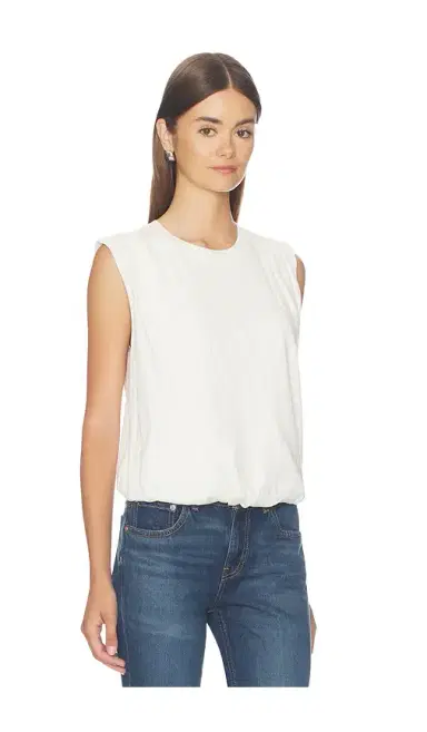 Bobi Sleeveless Bubble Hem Tee | Thumbnail 2 Bobi Sleeveless Bubble Hem Tee | Thumbnail 2