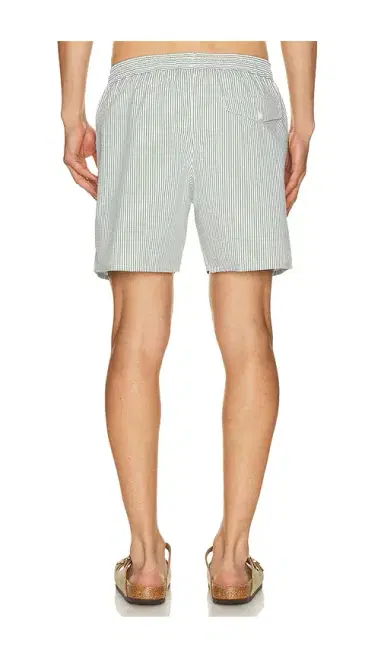 Lacoste Mid Length Striped Textured Swim Trunks | Thumbnail 2 Lacoste Mid Length Striped Textured Swim Trunks | Thumbnail 2