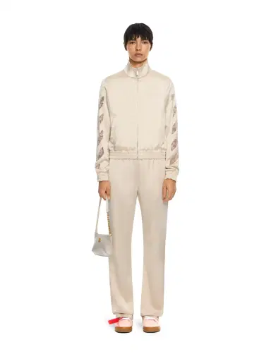 Off-White Diagonals Lace Satin Track Jacket | Thumbnail 2 Off-White Diagonals Lace Satin Track Jacket | Thumbnail 2