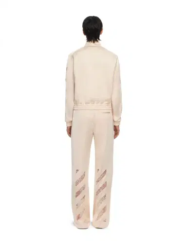 Off-White Diagonals Lace Satin Track Jacket | Thumbnail 4 Off-White Diagonals Lace Satin Track Jacket | Thumbnail 4