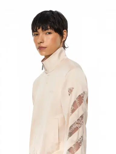Off-White Diagonals Lace Satin Track Jacket | Thumbnail 5 Off-White Diagonals Lace Satin Track Jacket | Thumbnail 5
