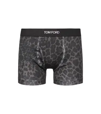 Tom Ford Leopard-print cotton-blend boxer briefs | Thumbnail 1 Tom Ford Leopard-print cotton-blend boxer briefs | Thumbnail 1