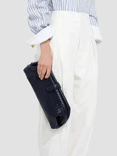 Bottega Veneta Women's Lauren Intrecciato Leather Clutch | Thumbnail 2 Bottega Veneta Women's Lauren Intrecciato Leather Clutch | Thumbnail 2