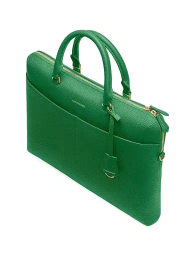 MAISON de SABRÉ Men's Leather Laptop Bag - Emerald Green | Thumbnail 5 MAISON de SABRÉ Men's Leather Laptop Bag - Emerald Green | Thumbnail 5