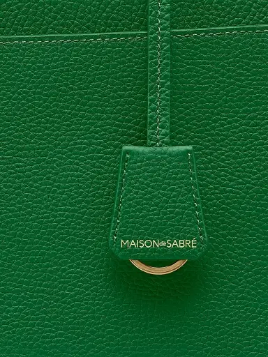 MAISON de SABRÉ Men's Leather Laptop Bag - Emerald Green | Thumbnail 7 MAISON de SABRÉ Men's Leather Laptop Bag - Emerald Green | Thumbnail 7