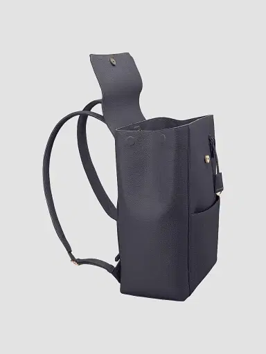 MAISON de SABRÉ Women's Large Leather Soft Backpack - Graphite Grey | Thumbnail 2 MAISON de SABRÉ Women's Large Leather Soft Backpack - Graphite Grey | Thumbnail 2