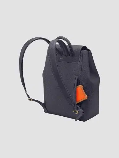 MAISON de SABRÉ Women's Large Leather Soft Backpack - Graphite Grey | Thumbnail 3 MAISON de SABRÉ Women's Large Leather Soft Backpack - Graphite Grey | Thumbnail 3
