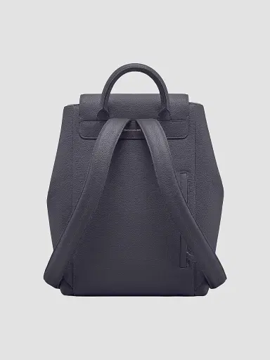 MAISON de SABRÉ Women's Large Leather Soft Backpack - Graphite Grey | Thumbnail 4 MAISON de SABRÉ Women's Large Leather Soft Backpack - Graphite Grey | Thumbnail 4