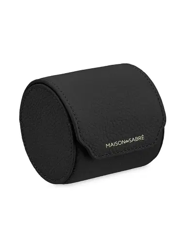 MAISON de SABRÉ Leather Watch Roll - Black Caviar | Thumbnail 1 MAISON de SABRÉ Leather Watch Roll - Black Caviar | Thumbnail 1
