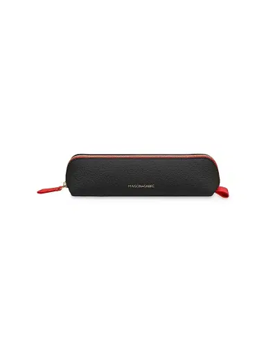 MAISON de SABRÉ Leather Pencil Case - Rouge Noir | Thumbnail 1 MAISON de SABRÉ Leather Pencil Case - Rouge Noir | Thumbnail 1