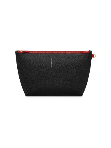 MAISON de SABRÉ Women's Medium Leather Flaire Pouch - Rouge Noir | Thumbnail 1 MAISON de SABRÉ Women's Medium Leather Flaire Pouch - Rouge Noir | Thumbnail 1