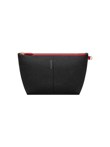 MAISON de SABRÉ Women's Small Leather Flaire Pouch - Rouge Noir | Thumbnail 1 MAISON de SABRÉ Women's Small Leather Flaire Pouch - Rouge Noir | Thumbnail 1