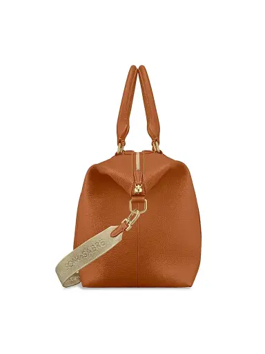 MAISON de SABRÉ Men's Large Leather Weekender Bag - Pecan Brown | Thumbnail 4 MAISON de SABRÉ Men's Large Leather Weekender Bag - Pecan Brown | Thumbnail 4
