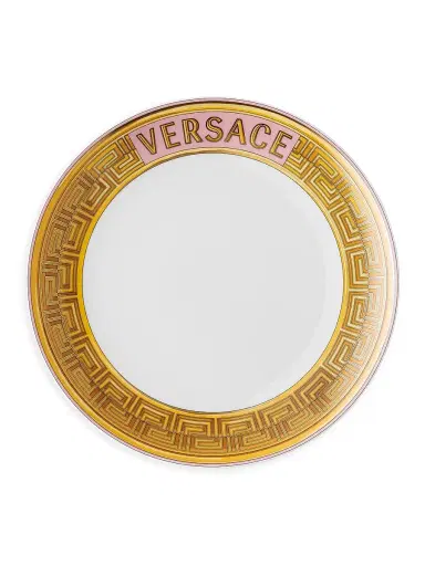 Rosenthal Meets Versace Medusa Amplified Pink Coin Porcelain Salad Plate - Pink | Thumbnail 1 Rosenthal Meets Versace Medusa Amplified Pink Coin Porcelain Salad Plate - Pink | Thumbnail 1