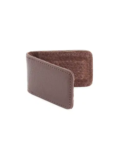 Royce New York Men's Leather Magnetic Money Clip - Brown | Thumbnail 3 Royce New York Men's Leather Magnetic Money Clip - Brown | Thumbnail 3