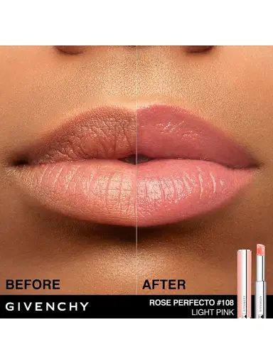 Givenchy Women's Rose Perfecto Plumping Lip Balm 24H Hydration - N108 Light Pink | Thumbnail 2 Givenchy Women's Rose Perfecto Plumping Lip Balm 24H Hydration - N108 Light Pink | Thumbnail 2