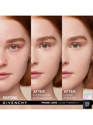 Givenchy Women's Prisme Libre Ultra Blurring & Color-Correcting Loose Setting Powder - 01 Mousseline Pastel | Thumbnail 2 Givenchy Women's Prisme Libre Ultra Blurring & Color-Correcting Loose Setting Powder - 01 Mousseline Pastel | Thumbnail 2
