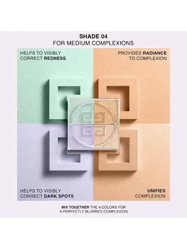 Givenchy Women's Mini Prisme Libre Ultra Blurring & Color-Correcting Loose Setting Powder - 04 Mousseline Acidulee | Thumbnail 4 Givenchy Women's Mini Prisme Libre Ultra Blurring & Color-Correcting Loose Setting Powder - 04 Mousseline Acidulee | Thumbnail 4
