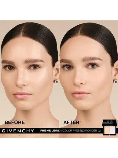 Givenchy Women's Prisme Libre 4-Color Pressed Powder - 02 Satin Blanc | Thumbnail 3 Givenchy Women's Prisme Libre 4-Color Pressed Powder - 02 Satin Blanc | Thumbnail 3