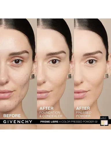 Givenchy Women's Prisme Libre 4-Color Pressed Powder - 02 Satin Blanc | Thumbnail 5 Givenchy Women's Prisme Libre 4-Color Pressed Powder - 02 Satin Blanc | Thumbnail 5