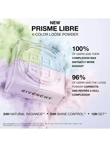 Givenchy Women's Mini Prisme Libre Ultra Blurring & Color-Correcting Loose Setting Powder - 01 Mousseline Pastel | Thumbnail 2 Givenchy Women's Mini Prisme Libre Ultra Blurring & Color-Correcting Loose Setting Powder - 01 Mousseline Pastel | Thumbnail 2