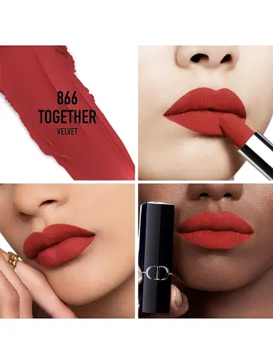 Dior Women's Rouge Lipstick - 866 Together Velvet | Thumbnail 2 Dior Women's Rouge Lipstick - 866 Together Velvet | Thumbnail 2