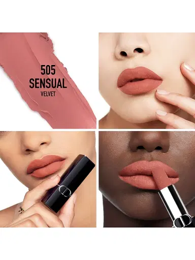 Dior Women's Rouge Lipstick - 505 Sensual Velvet | Thumbnail 2 Dior Women's Rouge Lipstick - 505 Sensual Velvet | Thumbnail 2