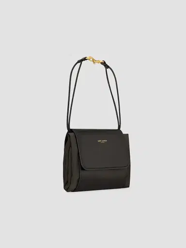 Saint Laurent Men's Foulard Folding Pouch in Silk, Satin and Leather | Thumbnail 5 Saint Laurent Men's Foulard Folding Pouch in Silk, Satin and Leather | Thumbnail 5