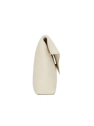 Saint Laurent Women's Cassandre Large Envelope Pouch In Lambskin - Blanc Vintage | Thumbnail 5 Saint Laurent Women's Cassandre Large Envelope Pouch In Lambskin - Blanc Vintage | Thumbnail 5