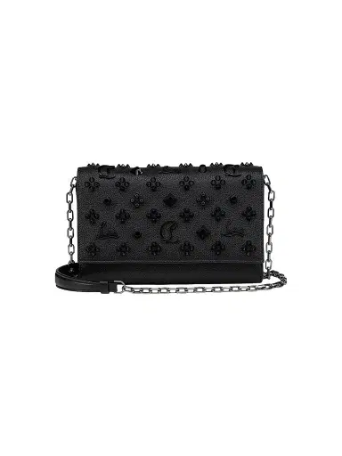 Christian Louboutin Women's Paloma Leather Clutch - Black | Thumbnail 1 Christian Louboutin Women's Paloma Leather Clutch - Black | Thumbnail 1